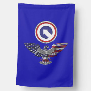 1st Corps Support Command Airborne Veteran House Flag