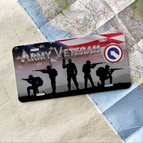 1st Corps Support Command Army Veteran  License Plate