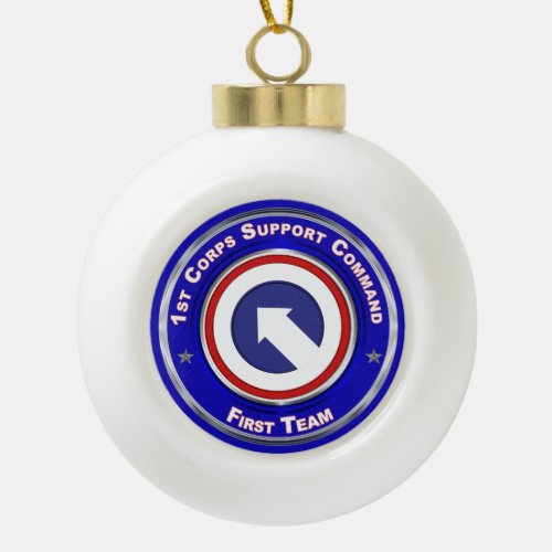 1st Corps Support Command Christmas Ornament