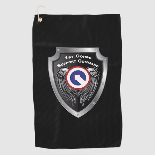 1st Corps Support Command Custom Shield Golf Towel