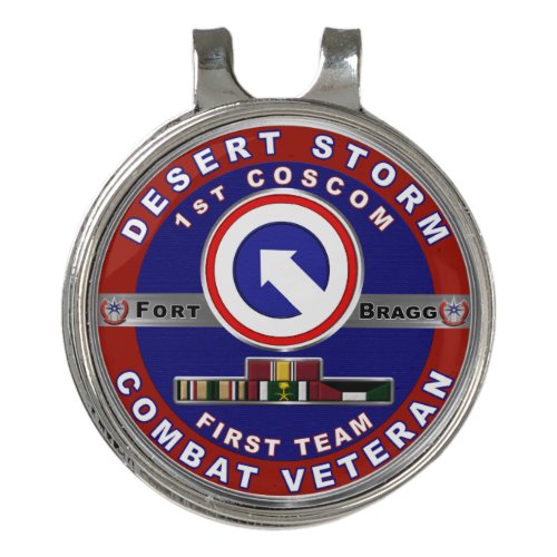 1st Corps Support Command Desert Storm Veteran Golf Hat Clip