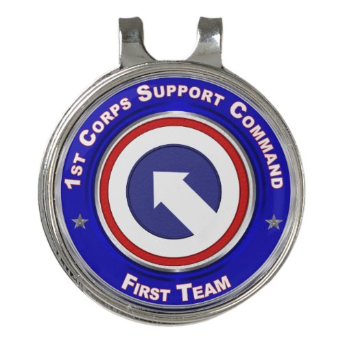 1st Corps Support Command  Golf Hat Clip