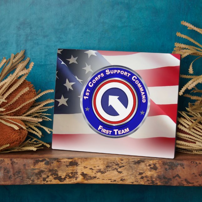 1st Corps Support Command  Plaque (Side)