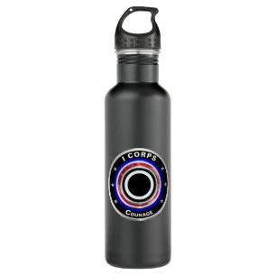 1st Corps Support Command Stainless Steel Water Bottle