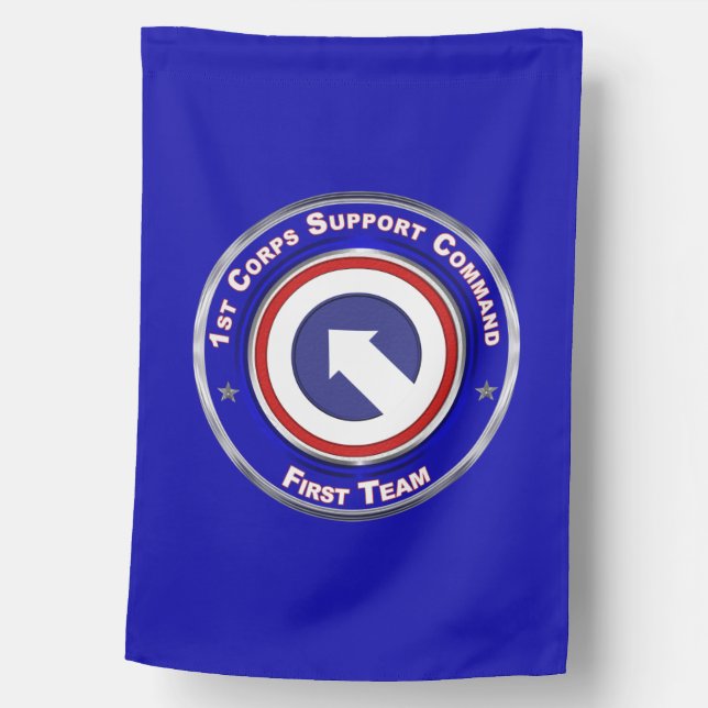 1st Corps Support Command Veteran House Flag (Front)