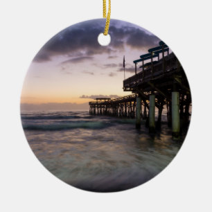 1st Dawn Cocoa Pier Ceramic Ornament