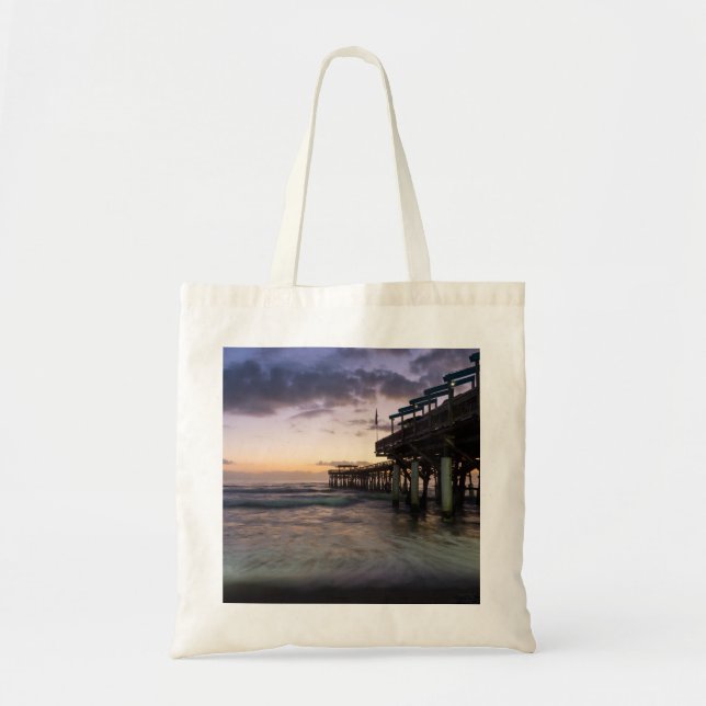 1st Dawn Cocoa Pier Tote Bag (Front)