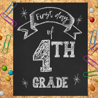 1st Day of 4th Grade, First Day Back to School