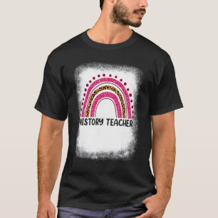 1st Day Of History Teacher Rainbow  Back To School T-Shirt
