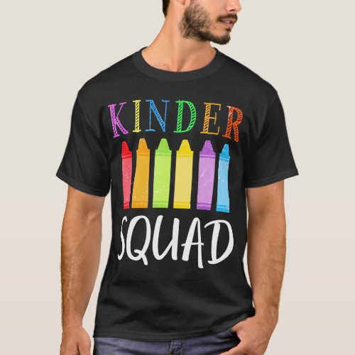 1st Day Of Kindergarten Kinder Squad Back To T_Shirt