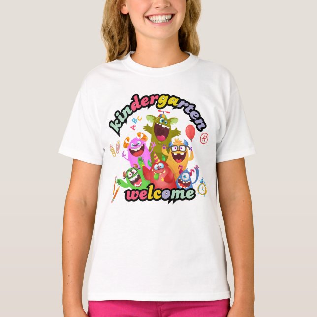 1st day of kindergarten shirt (Front)