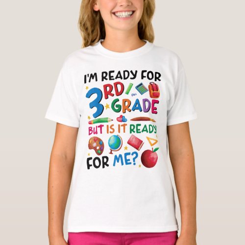 1st Day of School 3rd Grade Back to School T_Shirt