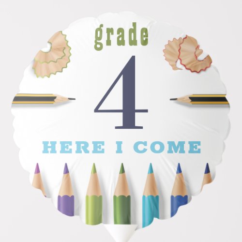 1st day of school any grade Boy photo prop balloon