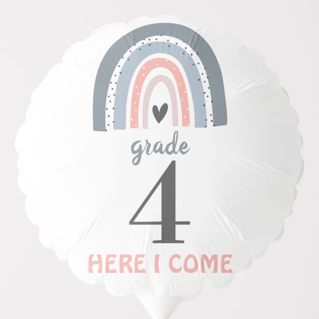 1st day of school any grade photo prop balloon (Front)
