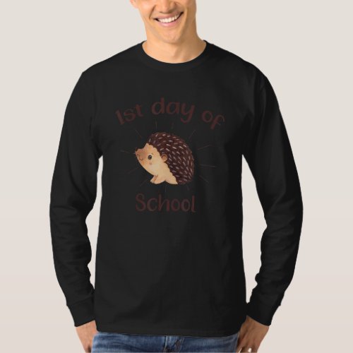 1st day of school hedgehog T_Shirt