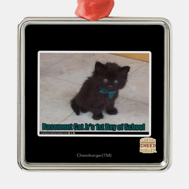 1st Day of School Metal Ornament (Front)
