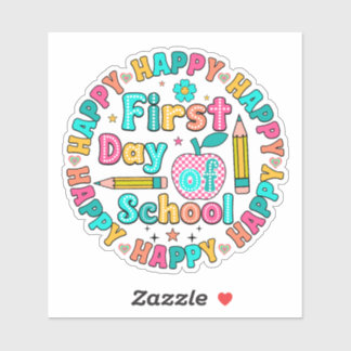 1st Day of School Sticker