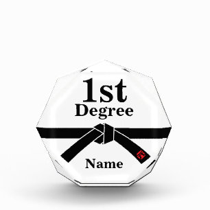 1st Degree Black Belt Acrylic Award