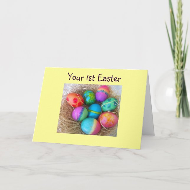 1st EASTER-BASKET OF WISHES Holiday Card (Front)