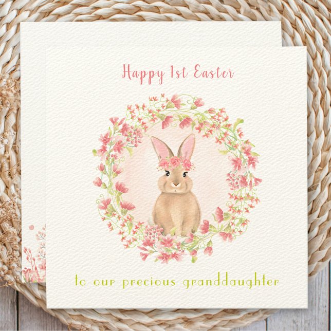 1st Easter card bunny, granddaughter Easter card (1st Easter card bunny, granddaughter Easter card)