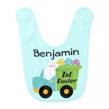 1st Easter Personalized Baby Bib