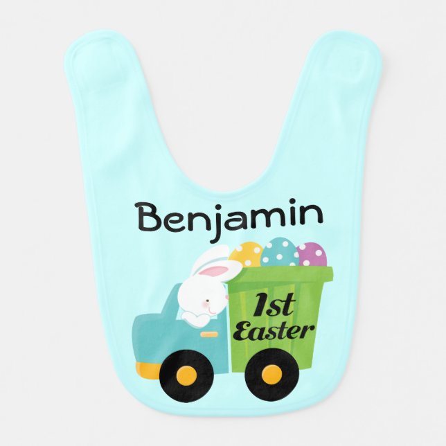 1st Easter Personalized Baby Bib (Front)