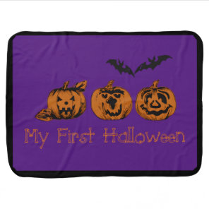 1st Fall/Halloween/pumpkin Baby Blanket