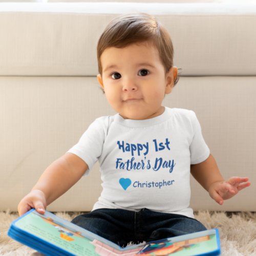 1st Fathers Day Baby T_Shirt