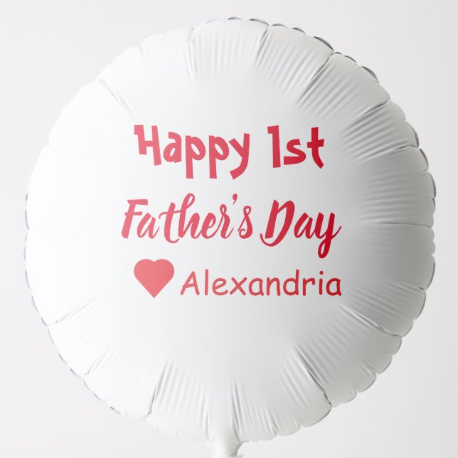 1st Father's Day Balloon (Front)