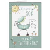 1st Father's Day for a Special Son, Baby Carriage (Front)