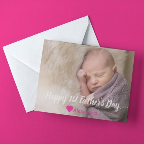 1st Fathers Day Holiday Card