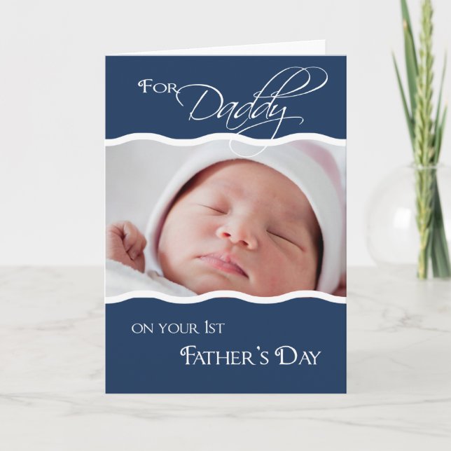 1st Father's Day  - Photo Card (Front)
