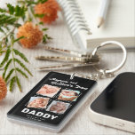 1st Father's Day Photo Collage Keychain<br><div class="desc">Affordable fathers day gift keychain featuring 4 pictures of your beautiful child,  the text "happy 1st father's day daddy",  and your kids name.</div>