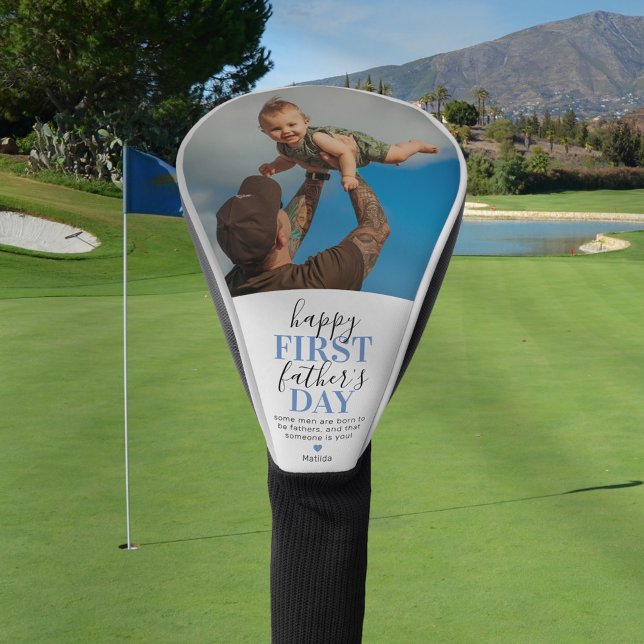 1st Father's Day Photo Golf Head Cover (Creator Uploaded)