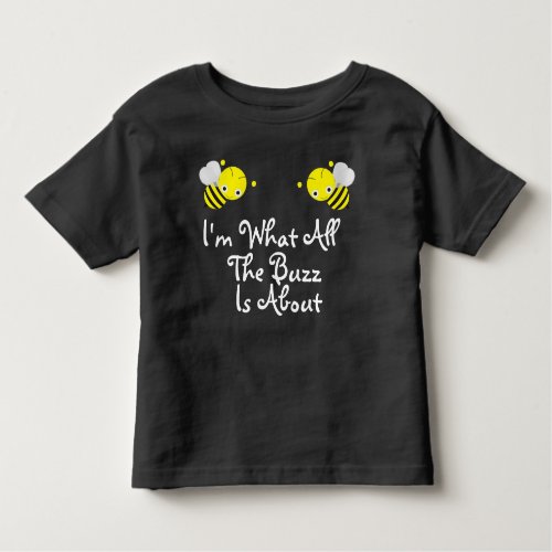 1st First Bee Day Birthday Buzz Toddler T_shirt