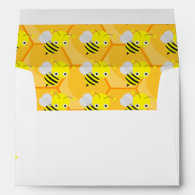 1st First Birthday Day Bee Day Invitation Envelope