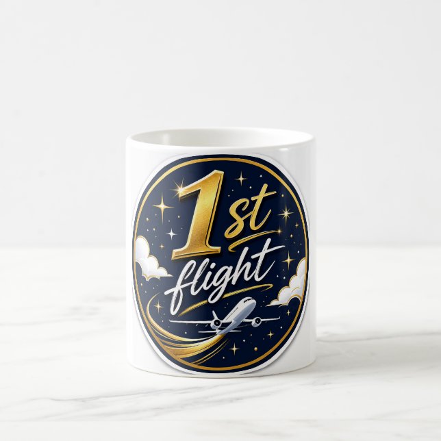 1st flight airplane  coffee mug (Center)