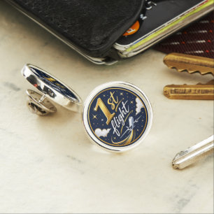 1st flight airplane lapel pin