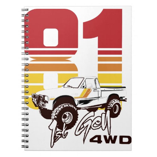 1st Gen 1981 Toyota 4WD Truck Notebook
