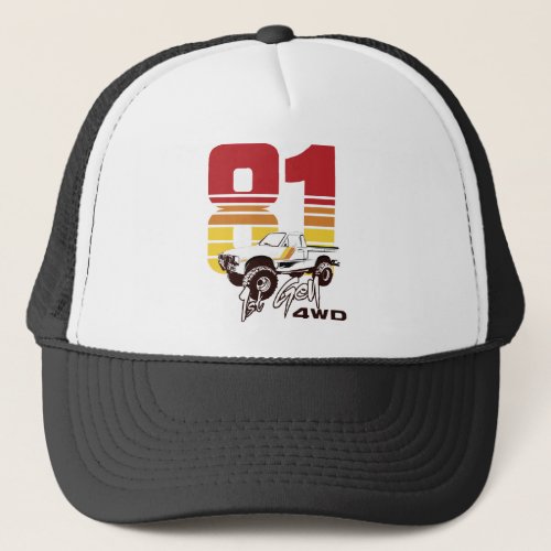 1st Gen 1981 Toyota 4WD Truck Trucker Hat