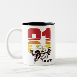 1st Gen 1981 Toyota 4WD Truck Two-Tone Coffee Mug