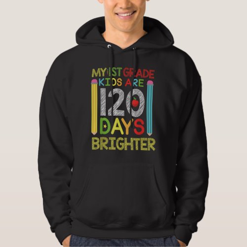 1st Grade 120 Days of School Pencil Shirt Teacher 