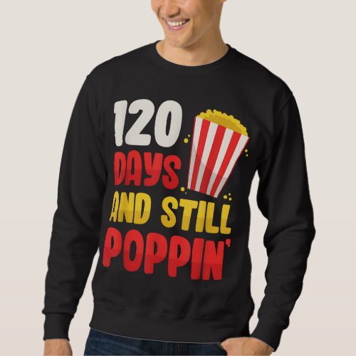 1st Grade 120 Days of School Popcorn Shirt Teacher
