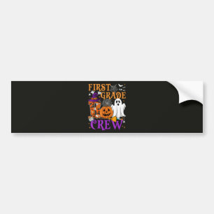 1st Grade Boo Crew Teacher Student Funny Halloween Bumper Sticker