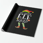 1st Grade Elf Squad Funny Elementary Teacher Xmas Wrapping Paper 1st Grade Elf Squad Funny Elementary Teacher Xmas Wrapping Paper