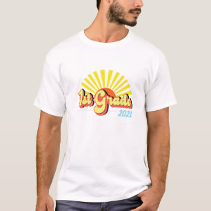 1St Grade First Day Of School 2021 For Boys Girls T-Shirt