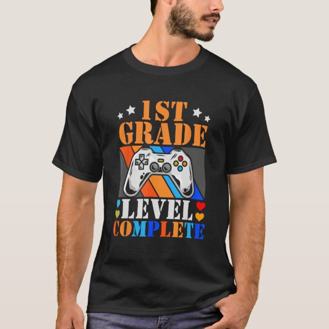 1st Grade Graduation 2023 Video Gamer First Grade  T-Shirt (Front)