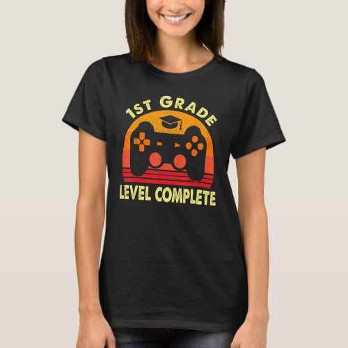 1st Grade Graduation Level Complete Video Game Gam T_Shirt