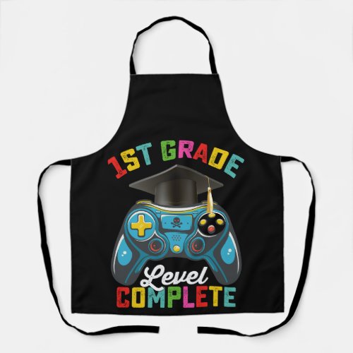 1st Grade Level Complete Graduation Gaming Gamer Apron