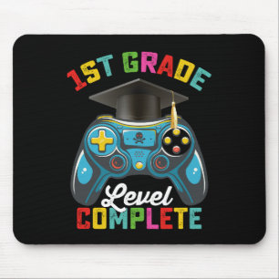 1st Grade Level Complete Graduation Gaming Gamer Mouse Pad